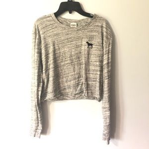 PINK Cropped Long sleeve